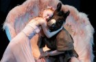 Teresa Reichlen as Titania, with Bottom (Henry Seth) in Balanchine's A Midsummer Night’s Dream. © Paul Kolnik.