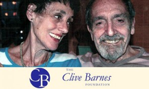 Valerie and Clive Barnes with foundation logo.© Valerie Taylor-Barnes.