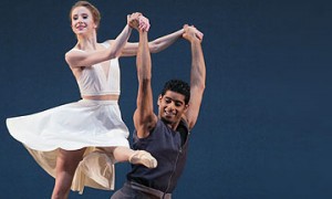 Sterling Hyltin and Amar Ramasar in Justin Peck’s Paz de la Jolla.© Paul Kolnik. (Click image for larger version)