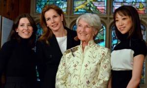 NEBT Patrons: Mara Galeazzi, Darcey Bussell, Anya Sainsbury and Erina Takahashi.© Dave Morgan. (Click image for larger version)