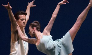 Tiler Peck and Robert Fairchild in Christopher Wheeldon's A Place for Us.© Paul Kolnik. (Click image for larger version)