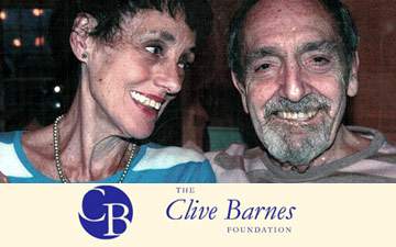 Valerie and Clive Barnes with foundation logo.© Valerie Taylor-Barnes.