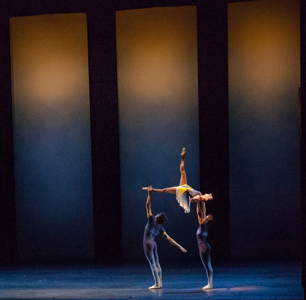 Miami City Ballet dancers in the world premiere of Liam Scarlett’s <I>Euphotic</I>.<br />© Daniel Azoulay. (Click image for larger version)