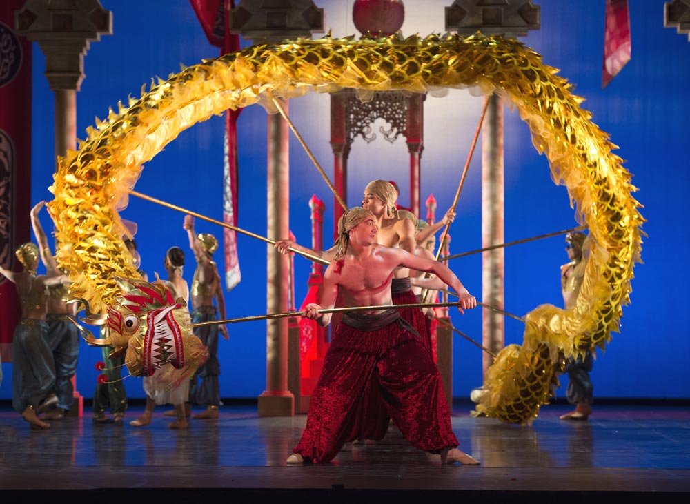 Birmingham Royal Ballet in <I>Aladdin</I>.<br />© Bill Cooper. (Click image for larger version)