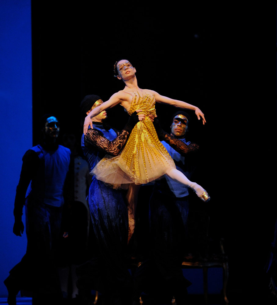 Maria Kochetkova in Wheeldon's <I>Cinderella</I>.<br />© Erik Tomasson. (Click image for larger version)