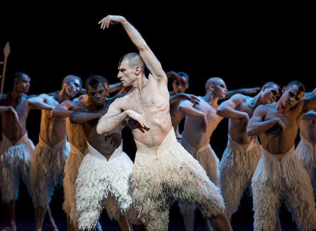 Jonathan Ollivier in Matthew Bourne's <I>Swan Lake</I>.<br />© Foteini Christofilopoulou. (Click image for larger version)