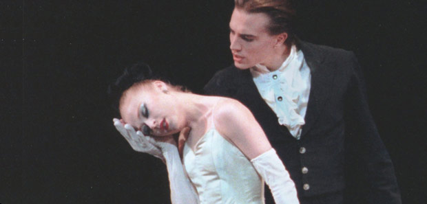 Janie Taylor and Sebastien Marcovici in Balanchine's <I>La Valse</I>.<br />© Paul Kolnik. (Click image for larger version)