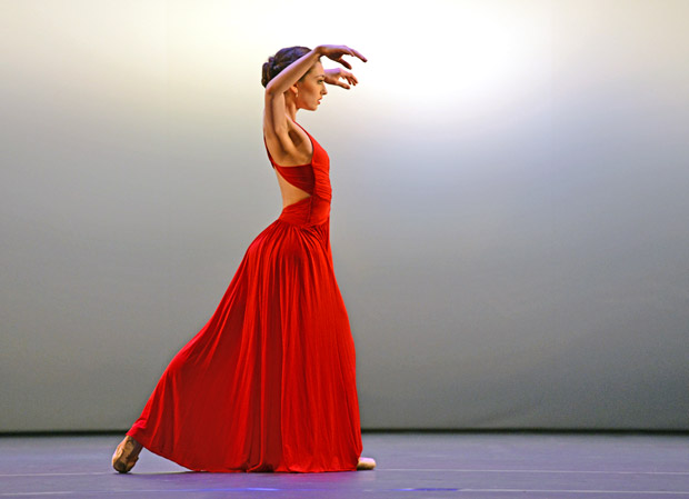 Madison Keesler in Liam Scarlett's <i>Variations on a Theme</i>.<br />© Dave Morgan. (Click image for larger version)