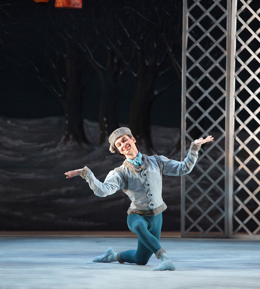 Logan Learned in Frederick Ashton's Les Patineurs.© Frank Atura. (Click image for larger version)