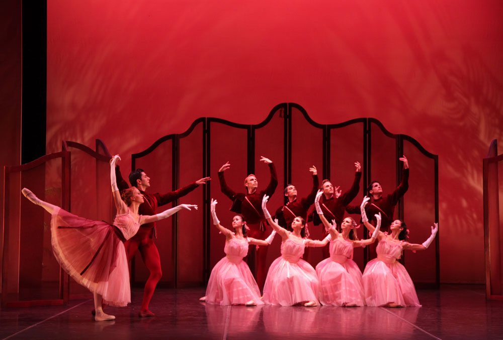 Danielle Brown, Ricardo Graziano and Company in Frederick Ashton's Valses Nobles et Sentimentales.© Frank Atura. (Click image for larger version)
