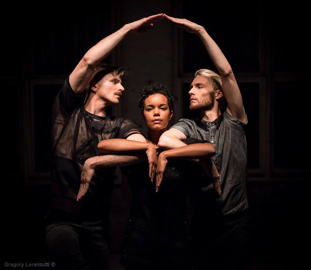 James Welsby, Chafia Brooks and Benjamin Hancock in <i>Hex</i>.<br />© Gregory Lorenzutti. (click image for larger version)