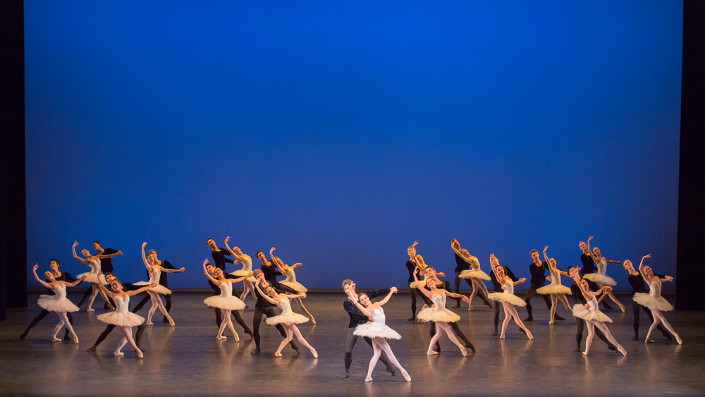 Royal Ballet Upper School in Liam Scarlett's <I>Classical Symphony</I>.<br />© Johan Persson. (Click image for larger version)