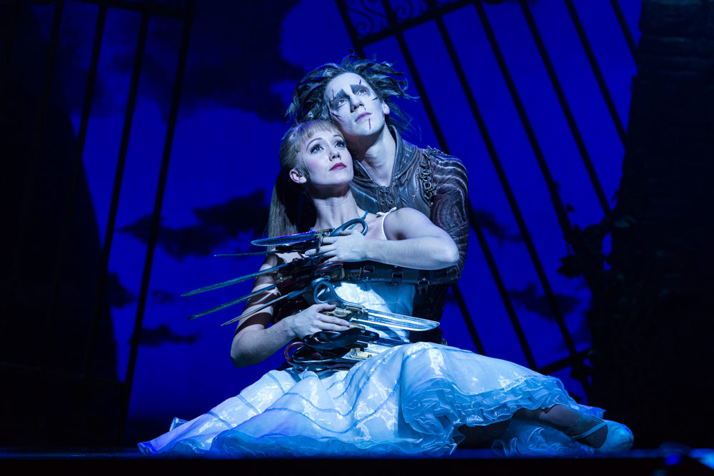 Ashley Shaw and Dominic North in Edward Scissorhands.© Foteini Christofilopoulou. (Click image for larger version)