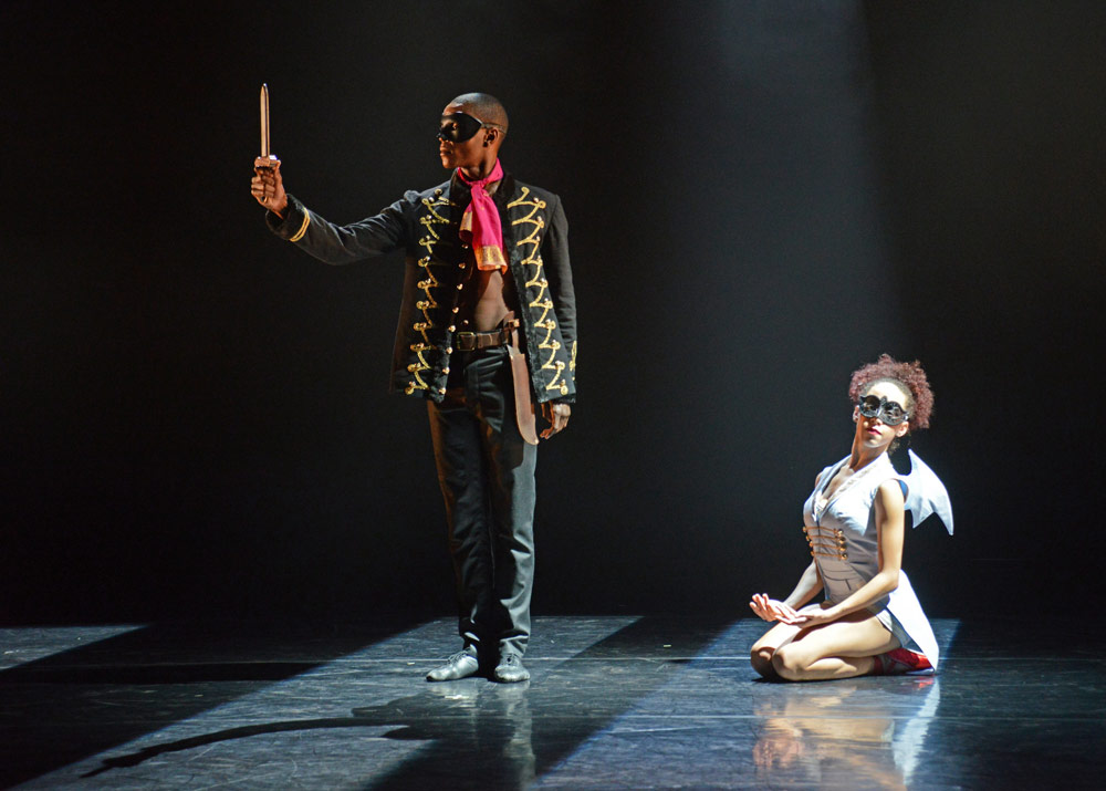 Damien Johnson and Kanika Carr in Mark Bruce's Second Coming.© Dave Morgan. (Click image for larger version)