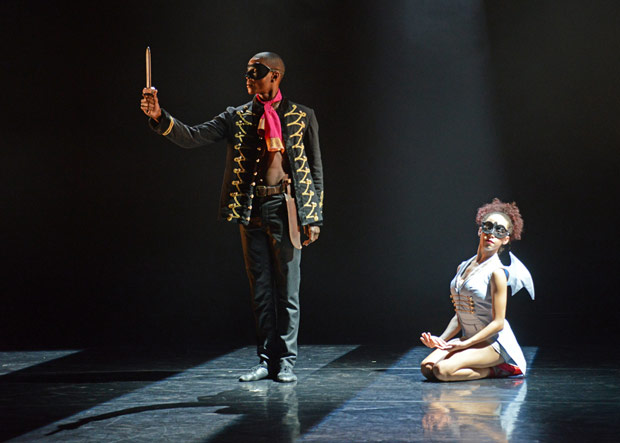 Damien Johnson and Kanika Carr in Mark Bruce's <I>Second Coming</I>.<br />© Dave Morgan. (Click image for larger version)