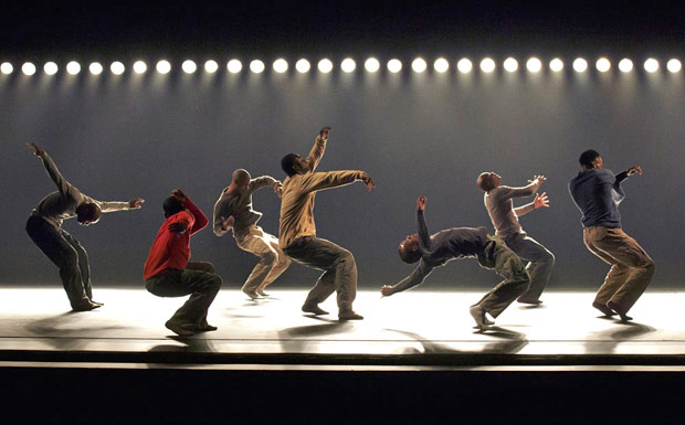 Alvin Ailey American Dance Theater in Hofesh Shechter's <I>Uprising</I>.<br />© Paul Kolnik. (Click image for larger version)