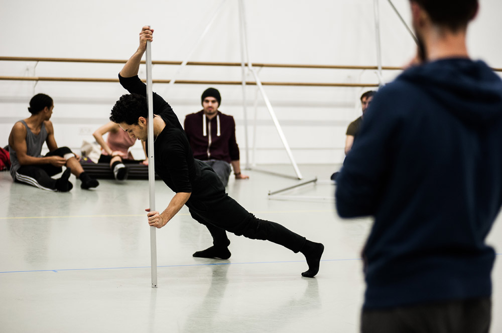 Alexander Whitley's Frames being created and rehearsed in Rambert's studios.© Alex Harvey-Brown. (Click image for larger version)