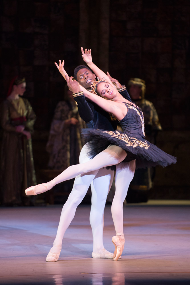 Misty Copeland and Brooklyn Mack in Swan Lake.© Theo Kossenas. (Click image for larger version)