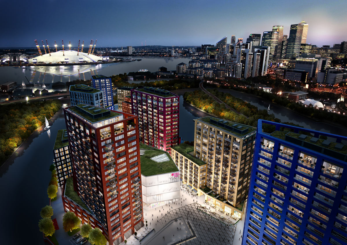 CGI of English National Ballet's planned building at London City Island.© ENB. (Click image for larger version)