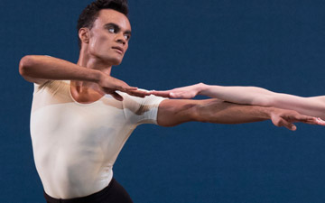 Sterling Hyltin and Taylor Stanley in Symphony in Three Movements.© Paul Kolnik. (Click image for larger version)
