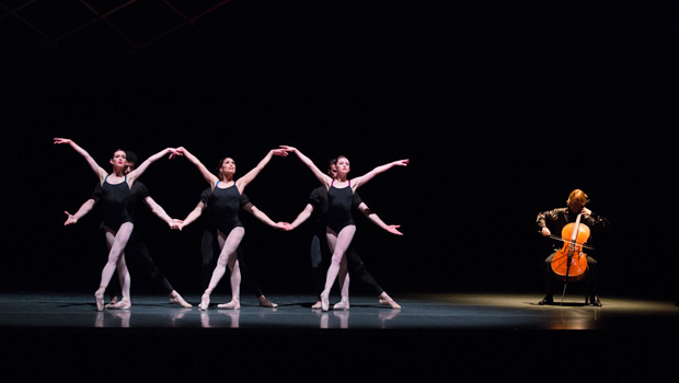 Boston Ballet in Jorma Elo's <I>Bach Cello Suites</I>.<br />© Rosalie O'Connor. (Click image for larger version)