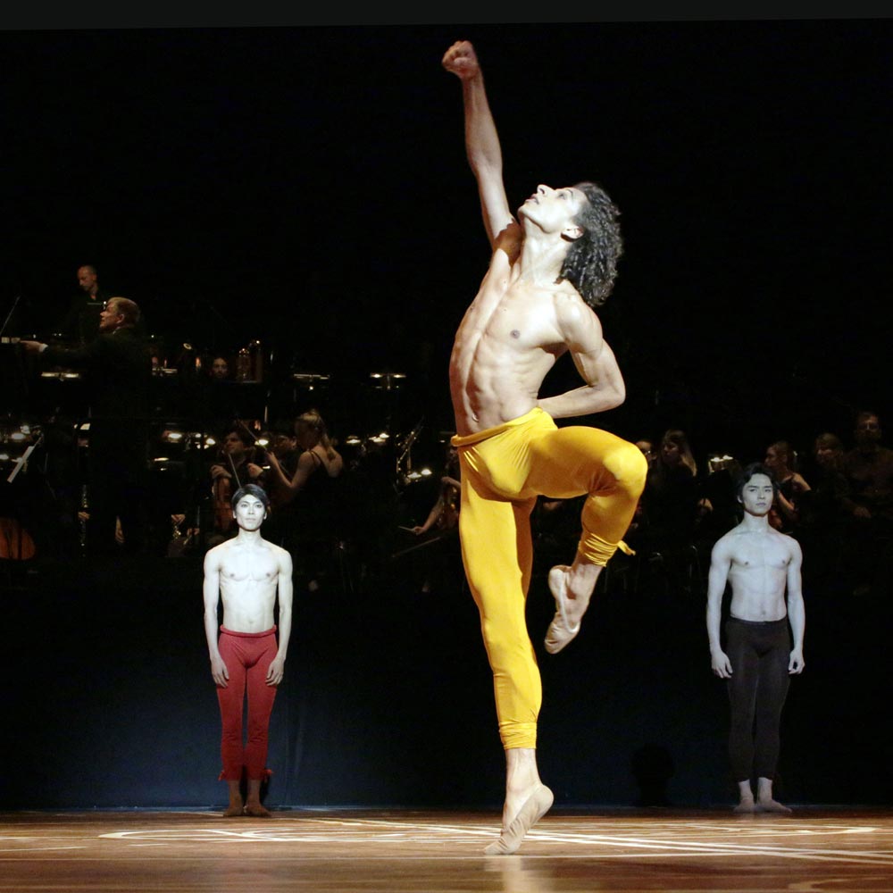 Oscar Chacon in <I>The Ninth Symphony</I>.<br />© Francette Levieux. (Click image for larger version)