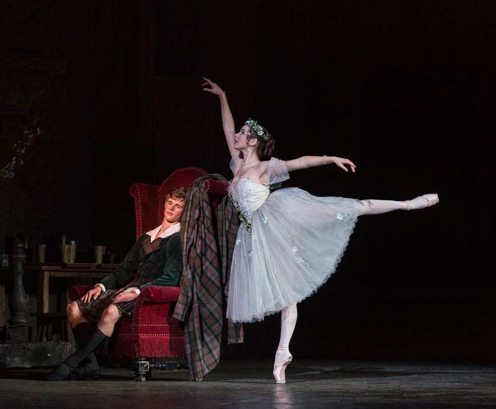 Luke Schaufuss and Sarah Thompson in La Sylphide.© Foteini Christofilopoulou. (Click image for larger version)