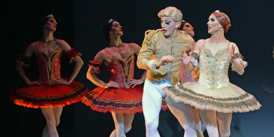 Chase Johnsey and Giovanni Goffredo, as Yekaterina Verbosovich and Sergey Legupski, in Paquita.© Dave Morgan. (Click image for larger version)
