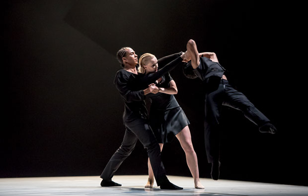 Liam Francis, Simone Damburg Würtz and Dane Hurst in Didy Veldman's <I>The 3 Dancers</I>.<br />© Stephen Wright. (Click image for larger version)