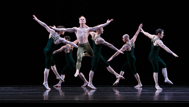 Paul Taylor Dance Company in <I>Brandenburgs</I>.<br />© Paul B. Goode. (Click image for larger version)