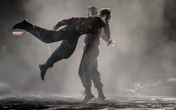 Bradley Waller and Andrea Carrucciu in Young Men.© Stephen Wright. (Click image for larger version)