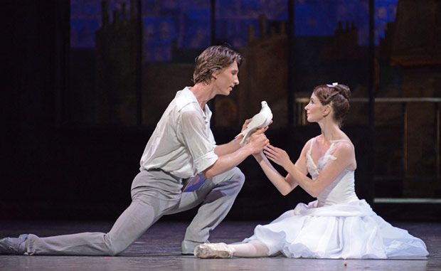 Vadim Muntagirov and Lauren Cuthbertson in <I>The Two Pigeons</I>.<br />© Dave Morgan, courtesy the Royal Opera House. (Click image for larger version)