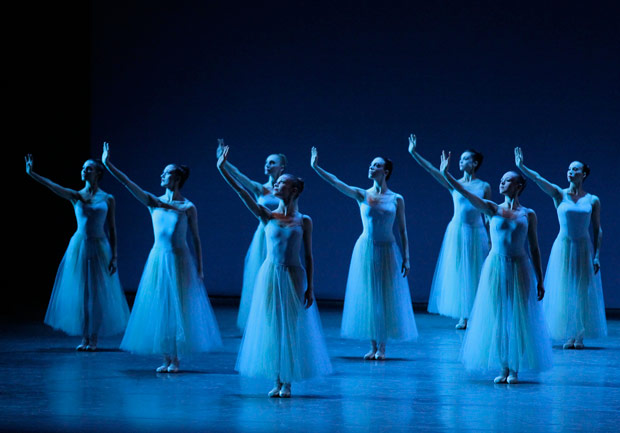 New York City Ballet in <I>Serenade</I>.<br />© Paul Kolnik. (Click image for larger version)