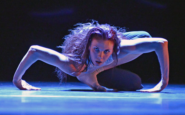 Natalia Osipova in Russell Maliphant's <I>Silent Echo</I>.<br />© Dave Morgan. (Click image for larger version)