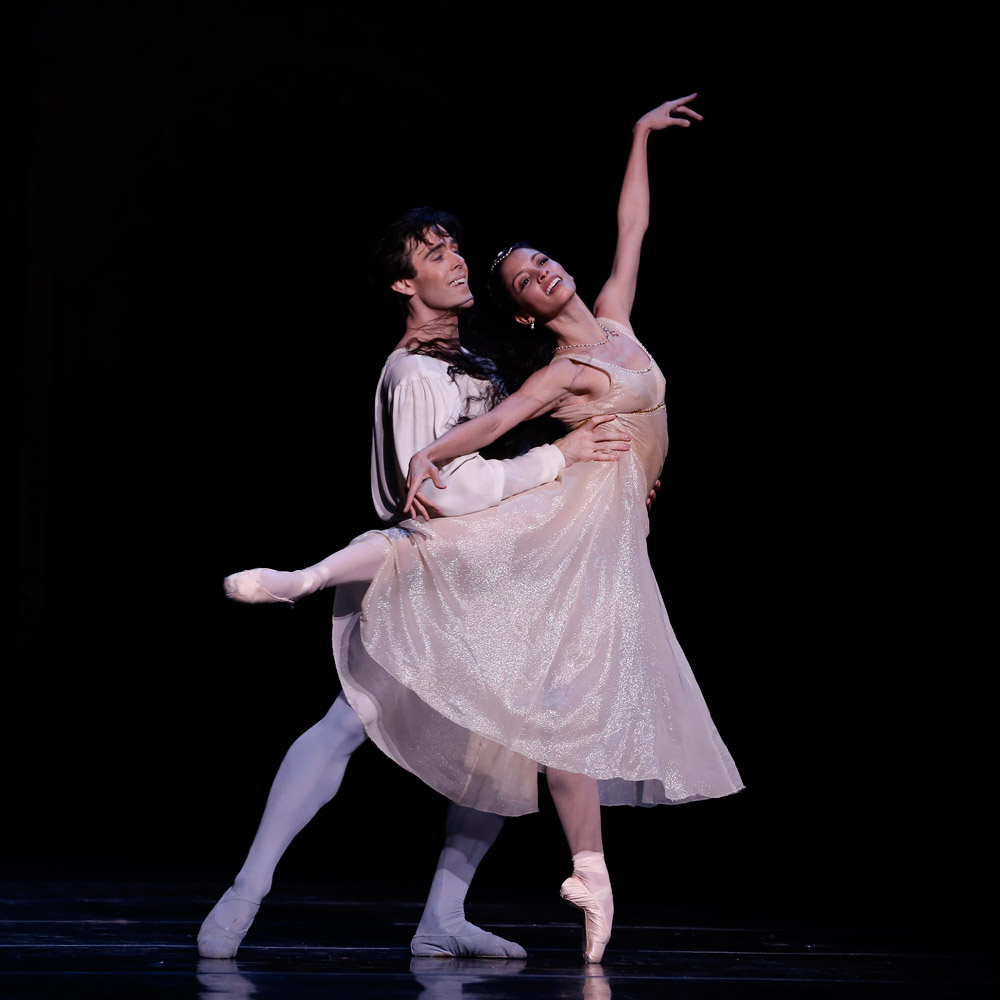 Karina Gonzalez and Connor Walsh in Romeo and Juliet.© Jeff Busby. (Click image for larger version)