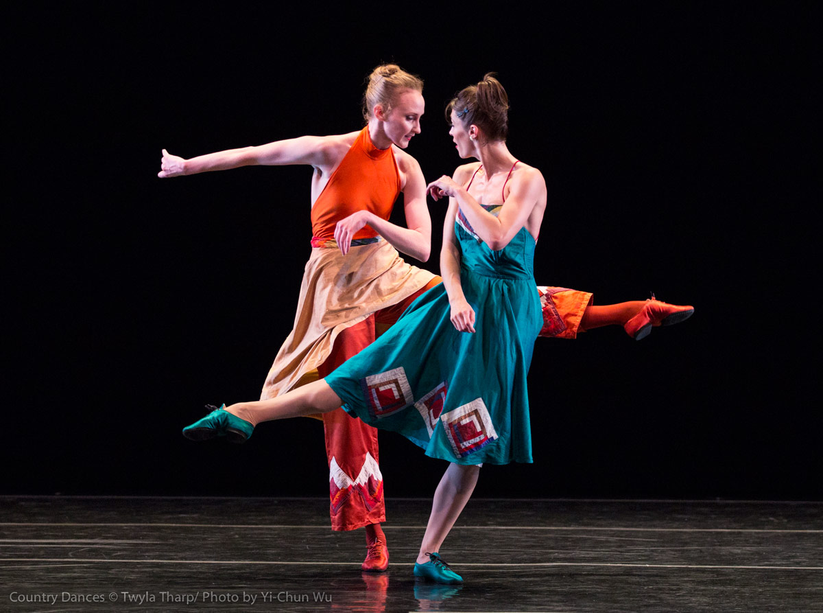 Kaitlyn Gilliland and Eva Tharp in Country Dances by Twyla Tharp.© Yi-Chun Wu. (Click image for larger version)