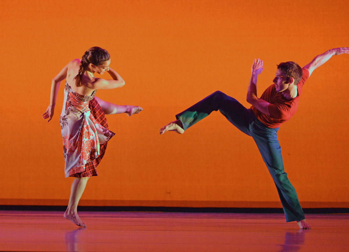 Nancy Nerantzi and Nicholas Bodych in <I>Gypsy Mixture</I>.<br />© Dave Morgan. (Click image for larger version)