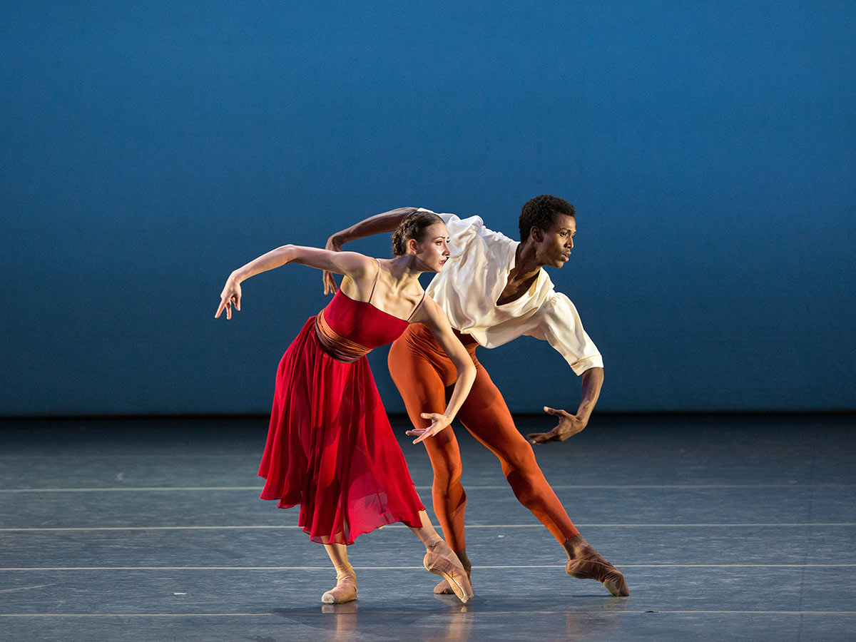 Christine Shevchenko and Calvin Royal III in Alexei Ratmansky's Songs of Bukovina.© Marty Sohl. (Click image for larger version)