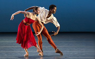 Christine Shevchenko and Calvin Royal III in Alexei Ratmansky's Songs of Bukovina.© Marty Sohl. (Click image for larger version)