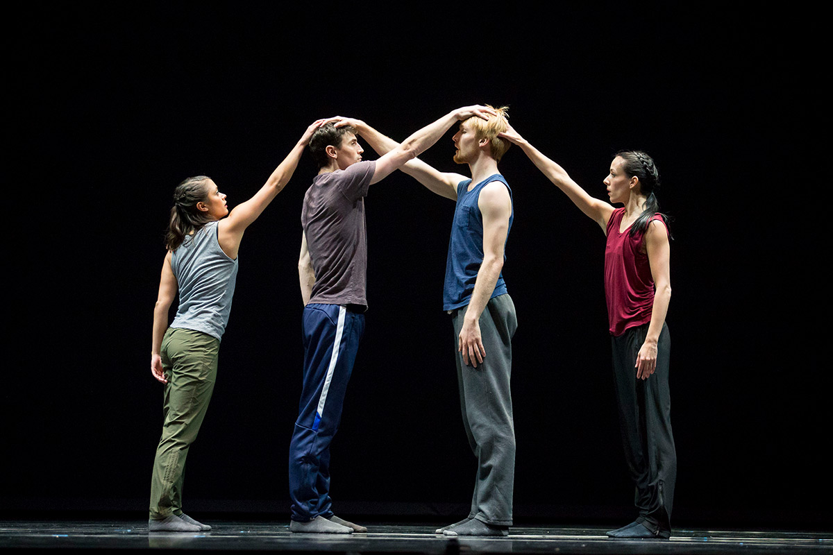 Alicia Delgadillo, Andrew Murdock, Florian Lochner and Ana Lopez in William Forsythe's N.N.N.N..© Todd Rosenberg. (Click image for larger version)