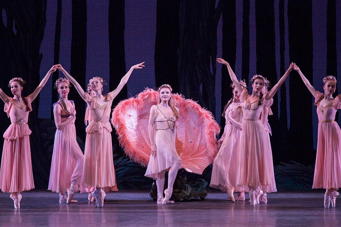 Sara Mearns as Titania in Balanchine’s <I>A Midsummer Night’s Dream</I>.<br />© Erin Baiano. (Click image for larger version)