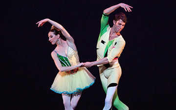 Isabella Boylston and James Whiteside in The Seasons.© Marty Sohl. (Click image for larger version)