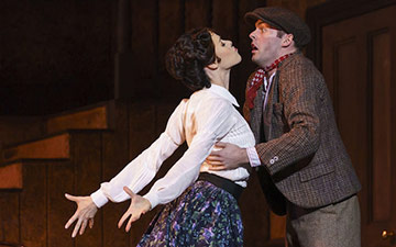 Samara Downs and Lachlan Monaghan in Hobson’s Choice.© Bill Cooper. (Click image for larger version)