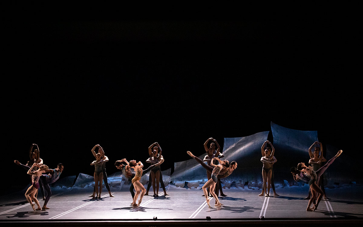 New York City Ballet in Christopher Wheeldon’s DGV: Danse à Grand Vitesse.© Erin Baiano. (Click image for larger version)