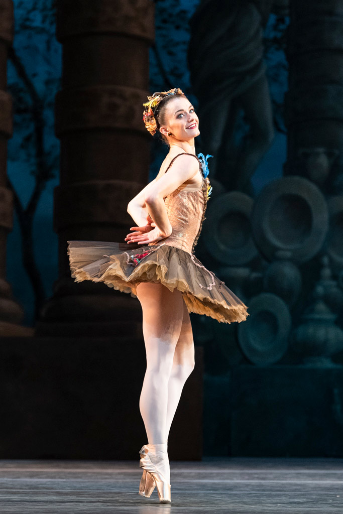 Anna Rose O'Sullivan in <I>The Sleeping Beauty</I> rehearsals.<br />© Foteini Christofilopoulou, courtesy the Royal Opera House. (Click image for larger version)