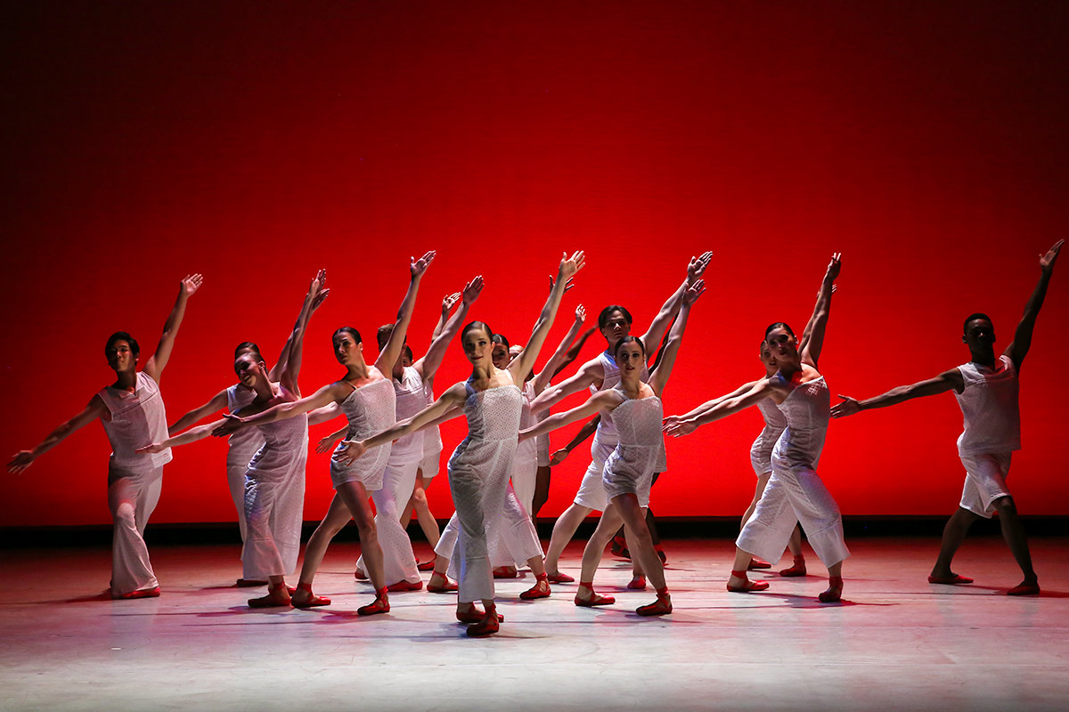 Washington Ballet in John Heginbotham's <I>Racecar</I>.<br />© xmb Photography, courtesy The Washington Ballet. (Click image for larger version)