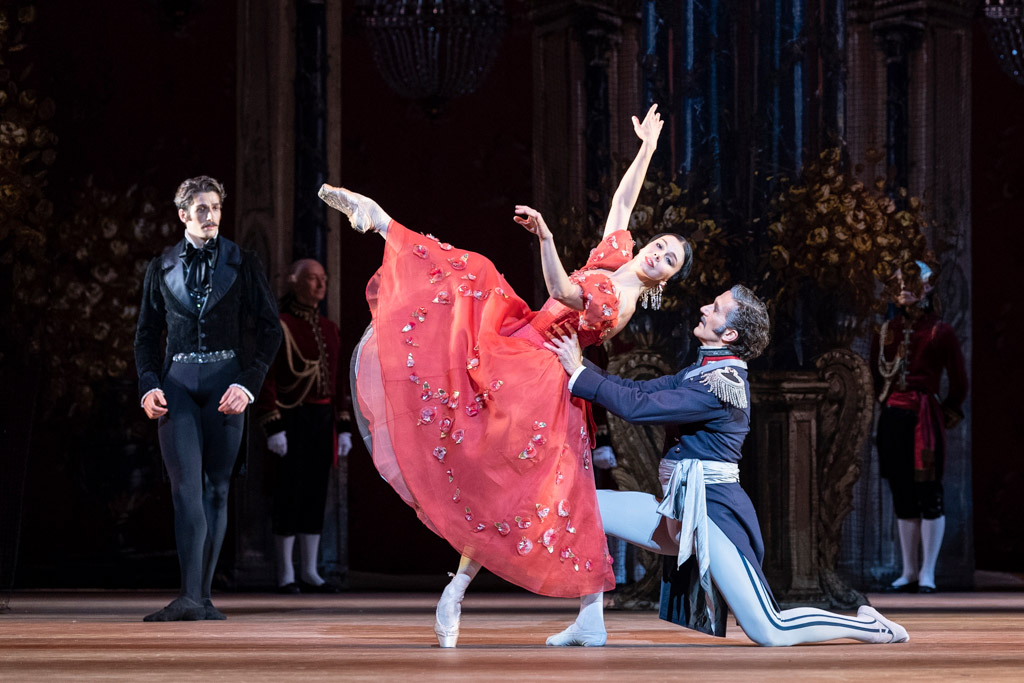 Natalia Osipova and Gary Avis in Onegin.© Foteini Christofilopoulou, courtesy the Royal Opera House. (Click image for larger version)