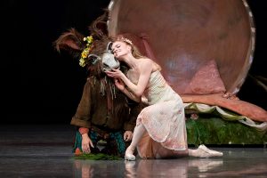 Sasha De Sola and Lucas Erni in Balanchine's A Midsummer Night's Dream.Photo © Erik Tomasson. Choreography © The Balanchine Trust. (Click image for larger version)