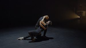 Akram Khan with Natalia Osipova in Mud of Sorrow: Touch.© still from Sadler's Wells & BBC Arts Dancing Nation. (Click image for larger version)