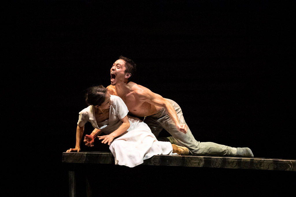 Erina Takahashi and Jeffrey Cirio in <I>Creature</I>.<br />© Foteini Christofilopoulou. (Click image for larger version)